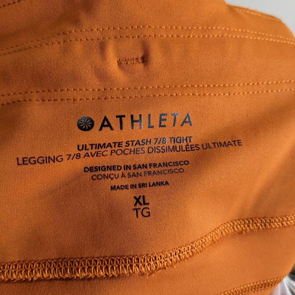 Athleta | Ultimate Stash 7/8 pocket leggings in Rust Orange - Picture 7 of 11